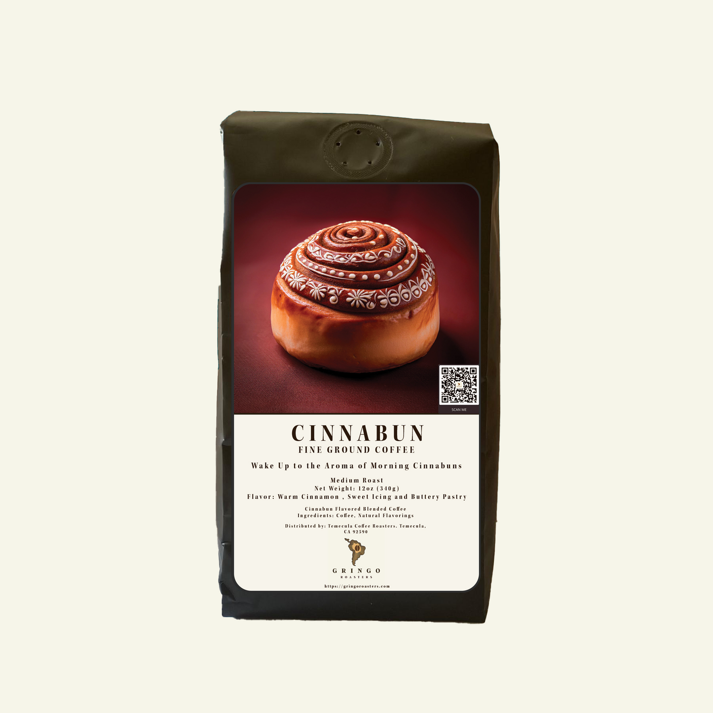 Gringo Roasters Cinnabun Flavored Coffee