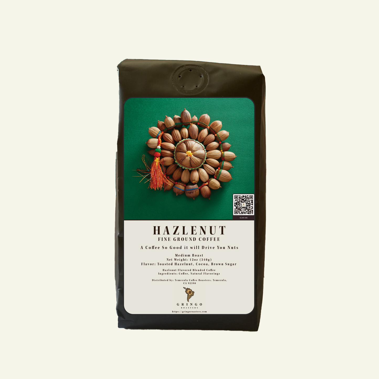 Gringo Roasters Hazlenut Flavored Coffee